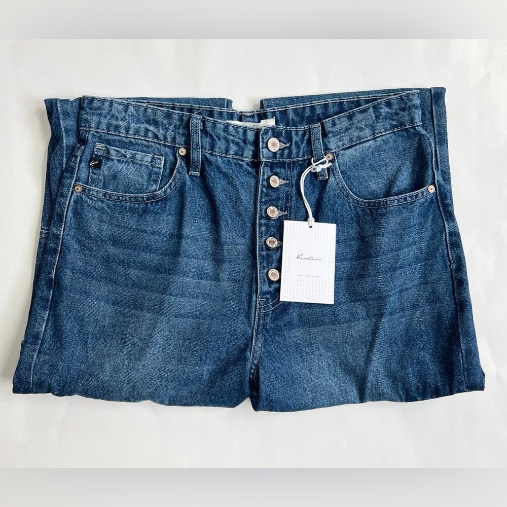 KanCan New Cargo Jeans Exposed Button Fly Straight 100% Cotton KC7893M Size 9/28 - Picture 9 of 12